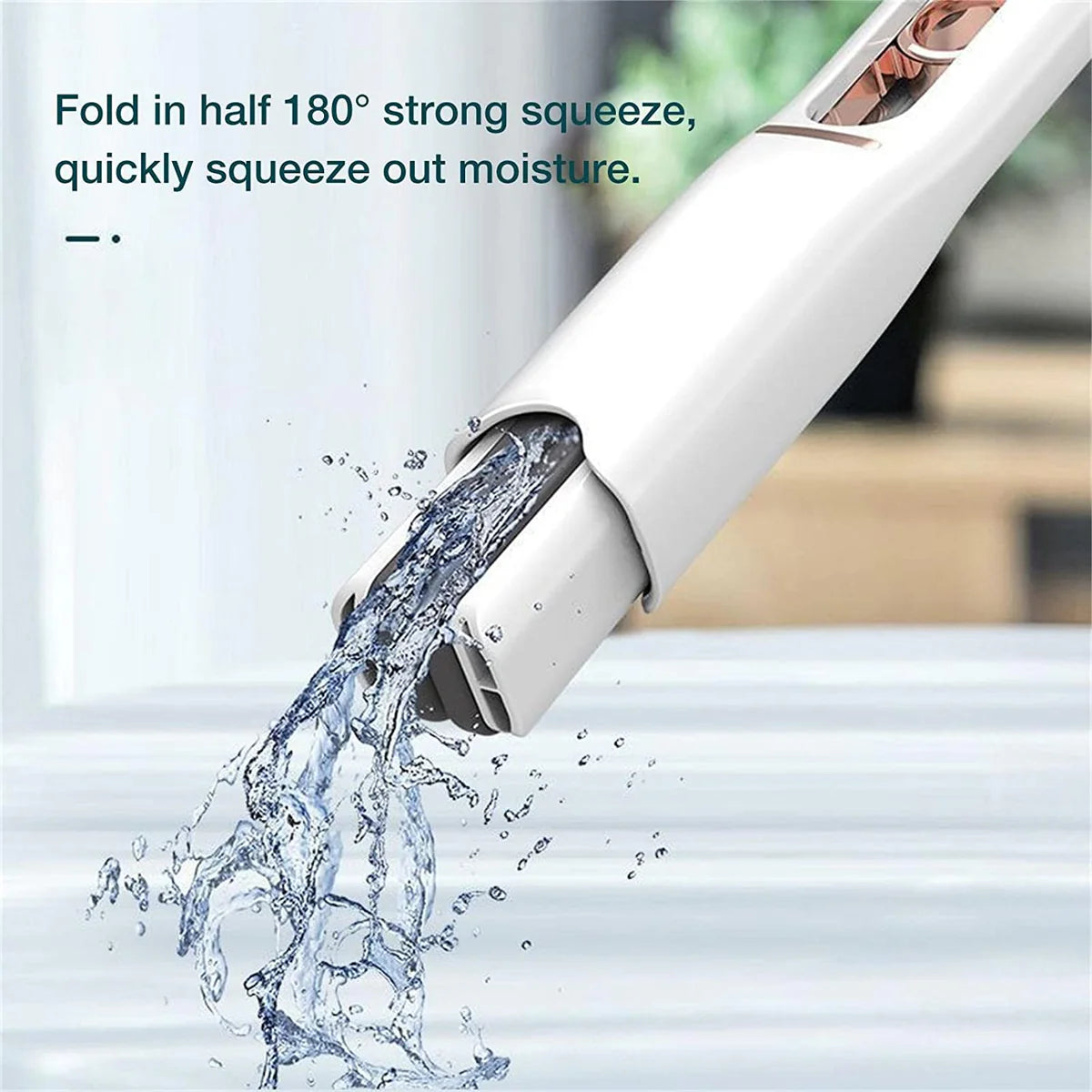 Hand free mini mop with strong absorbent sponge for table and glass cleaning